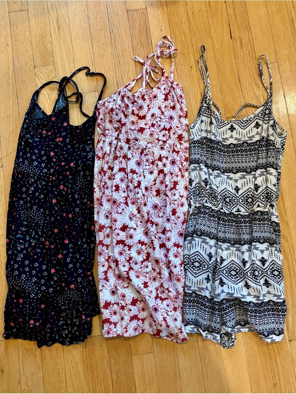 3 X’s a Lady Summer Sundress Rompers - XS